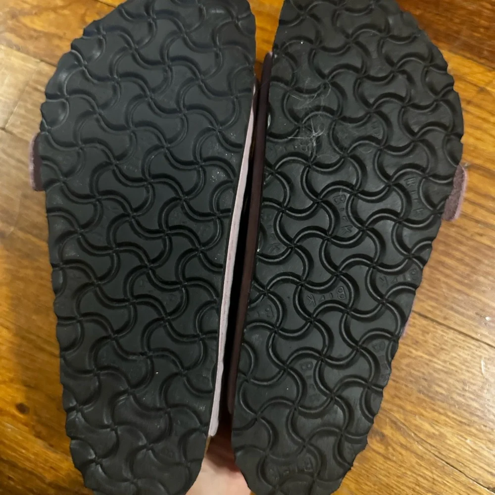 Birkenstock Lavender Oiled Leather Sandals - Picture 3 of 3